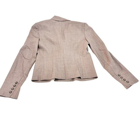 Theory Women's Brown 3-Button Structured Wool Blazer Jacket Size 6 - Picture 2 of 8